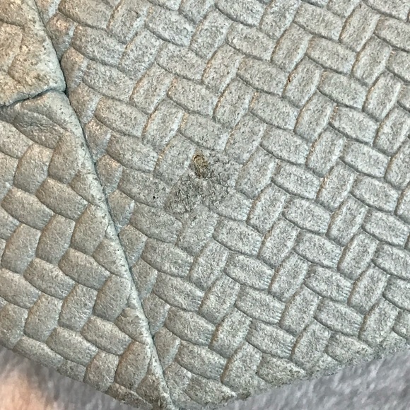 BORSE IN PELLE Genuine Leather Made in Italy Purse shoulder Bag Gray Woven - Picture 8 of 15